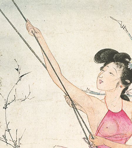 江安县-胡也佛的仕女画和最知名的金瓶梅秘戏图